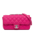 Chanel B Chanel Pink Dark Pink N/a Other Medium Quilted Rubber Rain Flap Italy