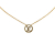 Louis Vuitton AB Louis Vuitton Gold Gold Plated Metal Mother Of Pearl L To V Pearlfection Pendant Necklace Italy