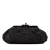 Chanel B Chanel Black Calf Leather Crackled skin Monte Carlo Clutch Italy