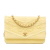 Chanel B Chanel Yellow Light Yellow Denim Fabric Fringe Coco Wallet On Chain France