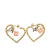 Louis Vuitton AB Louis Vuitton Gold Gold Plated Metal Sweet In My Heart Hoop Earrings France