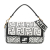 Fendi B Fendi White Calf Leather Joshua Vides California Sky Medium Embossed Baguette Satchel Italy