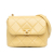 Chanel AB Chanel Yellow Light Yellow Caviar Leather Leather Mini CC Quilted Caviar Flap Italy