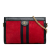 Gucci AB Gucci Red Suede Leather Small Ophidia Chain Crossbody Bag Italy