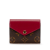 Louis Vuitton AB Louis Vuitton Brown with Red Monogram Canvas Canvas Monogram Zoe Wallet France