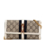 Gucci AB Gucci Brown Beige with White Coated Canvas Fabric GG Supreme Jackie 1961 Wallet On Chain Italy