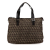 Fendi B Fendi Brown Canvas Fabric Zucchino Tote Italy