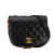 Chanel B Chanel Black Calf Leather Quilted Grained skin Casual Trip Messenger Italy