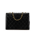 Chanel B Chanel Black Lambskin Leather Leather CC Matelasse Lambskin Crossbody Bag Italy