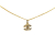 Chanel B Chanel Gold Gold Plated Metal CC Rhinestones Pendant Necklace France