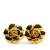 Chanel AB Chanel Gold Gold Plated Metal Camellia Clip On Earrings France