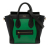 Celine B Celine Green Calf Leather Nano Bicolor Luggage Tote Italy