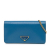 Prada B Prada Blue Calf Leather Vitello Move Wallet On Chain Italy