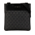 Gucci AB Gucci Gray with Black Canvas Fabric GG Crossbody Italy