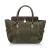 Hermès B Hermès Green Dark Green with Brown Dark Brown Suede Leather Toolbox 26 France