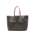 Goyard B Goyard Black with Brown Coated Canvas Fabric Goyardine Saint Louis PM France