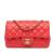 Chanel B Chanel Red Lambskin Leather Leather Mini Rectangular Classic Lambskin Single Flap France