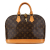 Louis Vuitton B Louis Vuitton Brown Monogram Canvas Canvas Monogram Alma PM France