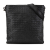 Bottega Veneta B Bottega Veneta Black Calf Leather Intrecciato Crossbody Italy