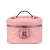 Gucci AB Gucci Pink Calf Leather Mini GG Marmont Round Vanity Bag Italy