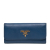 Prada AB Prada Blue Saffiano Leather Key Holder Italy