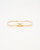 Celine Triomphe Articulated Bracelet in Brass with Gold Finish