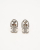 Chanel Coco Mark Clover Rhinestone Clip-on Earrings