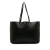 Saint Laurent B Saint Laurent Black Calf Leather Large East/West Shopping Tote Italy