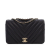 Chanel AB Chanel Black Lambskin Leather Leather Small Chevron Lambskin Statement Flap Italy