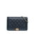 Chanel B Chanel Blue Navy Lambskin Leather Leather Quilted Lambskin Boy Wallet On Chain France