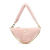 Prada AB Prada Pink Fur Natural Material Mini Shearling Triangle Satchel Italy