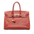 Hermès B Hermès Red Calf Leather 2010 Clemence Birkin 35 France