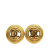 Chanel B Chanel Gold Gold Plated Metal CC Clip On Earrings France