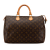 Louis Vuitton B Louis Vuitton Brown Monogram Canvas Canvas Monogram Speedy 35 France