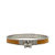 Hermès B Hermès Silver with Yellow Mustard Palladium Metal Plated Kelly H Lock Bangle France