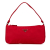 Prada B Prada Red Nylon Fabric Tessuto Pochette Italy