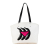 Prada B Prada White Canvas Fabric Canapa Banana Print Tote Italy