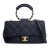 Chanel AB Chanel Black Lambskin Leather Leather Medium Lambskin In The Loop Flap Italy