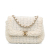 Chanel B Chanel White Ivory Tweed Fabric CC Mini Flap Crossbody France