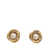 Chanel B Chanel Gold Gold Plated Metal Faux Pearl Clip on Earrings France