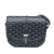 Goyard AB Goyard Blue Navy Coated Canvas Fabric Goyardine Belvedere PM France