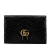 Gucci AB Gucci Black Calf Leather GG Marmont Matelasse Flap Clutch Italy