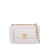 Chanel AB Chanel White Caviar Leather Leather Quilted Caviar Pocket Twins Clutch with Chain Italy