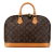 Louis Vuitton B Louis Vuitton Brown Monogram Canvas Canvas Monogram Alma PM France