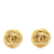 Chanel B Chanel Gold Gold Plated Metal CC Clip On Earrings France