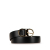 Salvatore Ferragamo AB Ferragamo Black Calf Leather Gancini Belt Italy