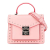 MCM B MCM Pink Calf Leather Studded Patricia Satchel Italy