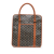 Goyard B Goyard Black with Brown Coated Canvas Fabric Goyardine Bourgogne France