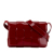 Bottega Veneta AB Bottega Veneta Red Dark Red Patent Leather Leather Patent Intrecciato Cassette Crossbody Italy