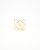 Loewe Anagram Gold Plated Brooch